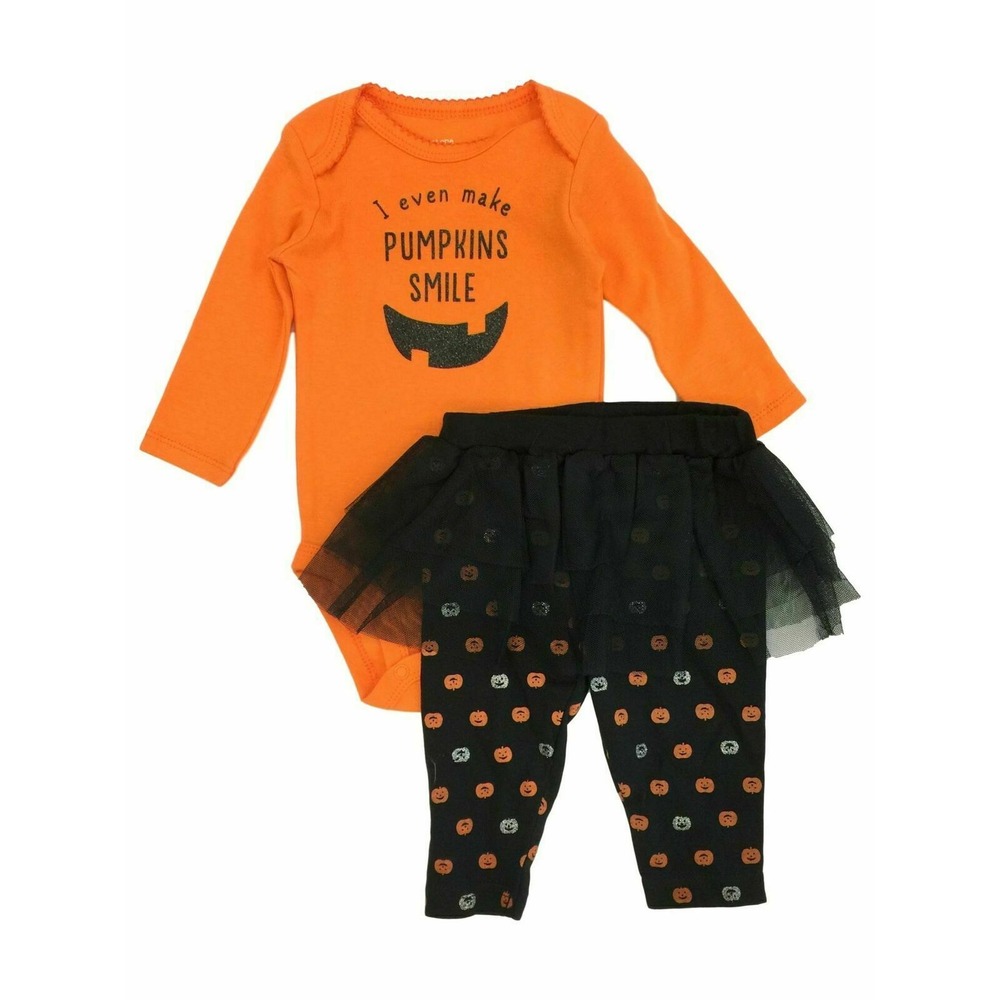 Just One You by Carter's I Make Pumpkins Smile Girl 2 Pc Halloween Set 6 Months